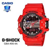 ราคา นาฬิกาข้อมือผู้ชาย Casio สายเรซิ่น รุ่น GBA 400 4A สีแดง รับประกันห1ปี (7576223482)