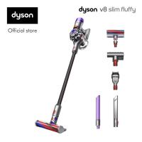 ราคา Dyson V8 Slim Fluffy vacuum Nickel Black Cordless Vacuum Cleaner เครื่องดูดฝุ่นไร้สาย ไดสัน (16308005419)