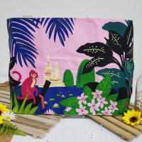 ราคา กระเป๋า Clarins Thailand Thailande ใบใหญ่ สีชมพู ลายลิงกัง สีแดง นั่งบนเรือ (10641231443)