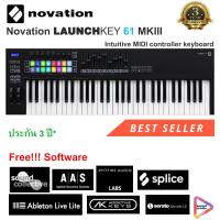 ราคา Novation Launchkey 61 MKIII 61 Key MIDI Keyboard Controller มิดิคีย์บอร์ดคอนโทรลเลอร์ระดับโปรท็อปสุดจาก Novation ฟรีซอฟท์แวร์ Ableton Live LiteSpliceAASSerato มีประกัน 3 ปี (7873919003)