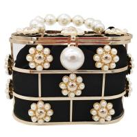 ราคา Pearl Evening Clutch BagHollow Out Flowers Beaded Metallic for Women (19517179960)