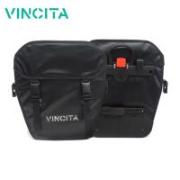 ราคา Vincita กระเป๋าแพนเนียรกันน้ํา 100 ใบใหญ่ แบบมีฝาครอบ คลิปปลดเร็ว Klickfix มีสายสะพาย ราคาต่อคู่ 2ใบ วินสิตา B060WP AR WATERPROOF LARGE PANNIER WITH COVER PAIR KLICKFIX UNIVERSAL RAIL (1886548722)