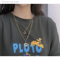 ราคา สร้อยคอ สร้อยคอ Gucci แฟชั่น Double G สร้อยคอโซ่เสื้อกันหนาวผู้หญิง (9083035676)