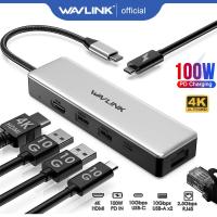 ราคา WAVLINK 6 IN 1 USB C Dock USB C ไปยังแท่นวางมือถือ HDMI ที่มี USB3 1 A 2X10GbpsUSB3 1 C 10Gbps4K HDMI 100W PD INRJ45 2 5Gเหมาะสำหรับ M1 M2 Pro airiPad Dell HP Lenovo Asus Acer (20620842911)