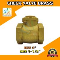 ราคา ราคาโปรโมชั่น สวิง เช็ควาล์ว วาล์วกันย้อน ทองเหลือง ขนาด 1 1 2 2 Swing Check Valve Brass (7524455018)