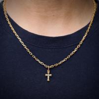 ราคา จี้เล็กไม้กางเขนฝังเพชรเหล็กไทเทเนียมทอง18K สไตล์ยุโรปอเมริกาสร้อยคอแบบสั้นแมทช์ลุคง่ายสร้อยระดับกระดูกไหปลาร้าแนวฮิปฮอปเรียบง่ายสำหรับคู่รัก (17831851019)