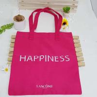 ราคา กระเป๋า Lancome paris happiness shoulder bag ใบใหญ่ สีสีชมพูเข้ม (9985621198)