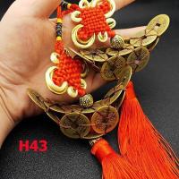ราคา ก้อนทองทำจากเหรียญโบราณจีน ความกว้าง 3 นิ้ว H 43 (15193075609)