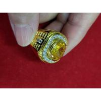 ราคา แหวนชายบุญราคัมเหลือง10 12มิลล้อมเพชรเกสรสายนากาข้างชุบทอง (18804904482)