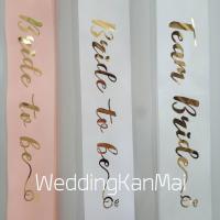 ราคา สายสะพาย Bride to be Team Bride น่ารักๆ พร็อพถ่ายรูปเจ้าสาว (20521825068)