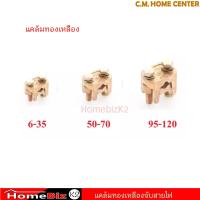 ราคา แคล้มทองเหลือง จับสายไฟ แคล้มทองเหลือง 2 สกรู แคล้ม สปีตโวลท์ แคล้มรูปตัวยู (9929444352)