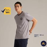 ราคา Mc JEANS เสื้อยืดแขนสั้นผู้ชาย คอกลม สีเทา MTTZ622 (19197445245)