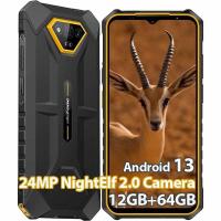 ราคา โทรศัพท์ขรุขระ Ulefone 2023เกราะ X13สมาร์ทโฟนที่ปลดล็อคแล้วกล้อง50MPกล้องการมองเห็นได้ในเวลากลางคืน24MPแรมสูงสุด12GBรอม64GB6320MAhAndroid 13 IP68 IP69K T โทรศัพท์มือถือ (20699063506)