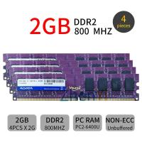 ราคา 8GB 8G 4X2GB DDR2 800Mhz PC2 6400U CL6 240Pin แรมคอมพิวเตอร์เดสก์ท็อปสำหรับข้อมูลใหม่ (18444436179)