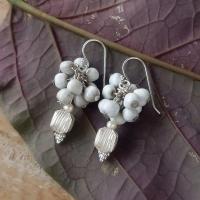 ราคา ต่างหู เงินปกาเกอะญอ ลูกโป่งเงิน ลูกเดือย ไข่มุกน้ำจืด เงินกะเหรี่ยง เงินแท้ ต่างหูเจาะ ต่างหูคลิป แบบไม่เจาะหู ตุ้มหู (16218422938)