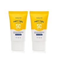 ราคา แพ็คคู่ Verite Aqua Light Multi Protection Sunscreen SPF 50 PA 50ml ครีมกันแดด ปกป้องผิวจากรังสี UVA UVB และแสงสีฟ้าจากหน้าจอ กันน้ำ กันเหงื่อ ไม่เยิ้มระหว่างวัน (20672827403)