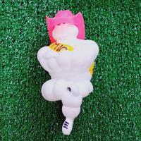 ราคา ตุ๊กตามิชลิน 6 นิ้ว ตัวจิ๋ว ท่าไชว่ห้าง หมวกชมพู ราคาถูก 90 บาท พร้อมขายึด (4023166610)