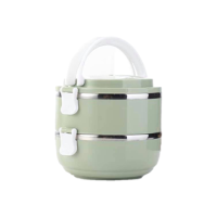 ราคา ปิ่นโตสแตนเลส ปิ่นโตใส่อาหารสไตล์ญี่ปุ่น ปิ่นโต ปิ่นโตใส่อาหาร 2 3ชั้น สแตนเลส 304 ฝามีวงแหวนซิลิโคน สามารถเก็บอุณหภูมิได้ 3 4 ชั่วโมง (19870403696)