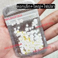 ราคา ดอกไม้ขาวติดเล็บ ขนาด4 6 9มิล อะไหล่เล็บลายดอกไม้ ดอกไม้ติดเล็บ ดอกไม้ (19343507072)