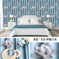 ราคา wallpaper ขนาดกว้าง45cm ยาว9 10เมตร ติดผนัง วอลเปเปอร์ติดผนัง สติ๊กเกอร์ติดผนัง สติ๊กเกอร์ตกแต่งผนัง มีกาวในตัว ลายวินเทจ ลายคลาสสิค ลายดอกไม (16632953295)