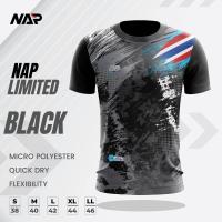 ราคา ์NAP Limited2 เสื้อกีฬาสีดำ คอกลม แขนสั้น พิมพ์SUB สีสวยสดใส ไม่ซีด ไม่ย้วย ไม่ต้องรีดดดด (20485543626)