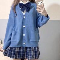 ราคา C C SHOP เสื้อคลุมแขนยาวไหมพรม แต่งกระดุมสีขาว มีกระเป๋า เนื้อผ้านิ่ม ทรงหลวม สวมใส่สบาย (19409429910)