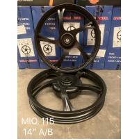 ราคา ล้อแม็กมีโอ115i ฟีโน่หัวฉีด จานดิสเบรคหน้าน็อต3ตัว สีดำลายเดิม ขนาดหน้า1 40 14 หลัง1 60 14 (20471541441)