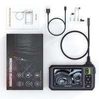 ราคา INSKAM กล้องงูดิจิตอล8มม 1080P ขอบเขตงูกล้องเครื่องส่องตรวจ IP67กันน้ำกล่องส่องสำรับอุตสาหกรรมกล้องอิเล็กทรอนิกส์รูปภาพถ่ายวิดีโอกล้องตรวจความสะอาดฟันมือถือพร้อมหน้าจอ IPS ขนาด4 3นิ้วพร้อมไฟ LED สำหรั