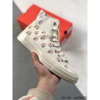 ราคา Convers chuck Taylor all star 1970s Non slip high top canvas shoes Womens gray (18830696824)