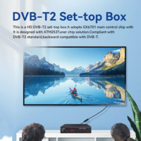 ราคา DVB T2 H 264 HD กล่องรับสัญญาณดิจิตอลทีวีกล่องดาวเทียมรองรับ YouTube 92 5000 DVB T2 DVB C MPEG4 H 264 HD Digital set top (19490904574)
