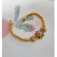 ราคา สร้อยข้อมือทองประดับพลอยนพเก้า เซตสร้อยข้อมือทองชุบพลอยนพเก้า S1 (18239346669)