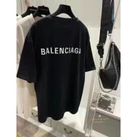 ราคา เสื้อยืดคุณภาพดี 2023 เสื้อยืดลำลองฤดูร้อนใหม่ Balenciaga เสื้อยืดแขนสั้นพิมพ์ตัวอักษรคอกลมแขนสั้นพิมพ์ผ้านุ่ม (20334103747)