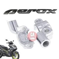 ราคา หูกระจกAEROX เดิม ขวา ประกับหูกระจกAerox สีดำ สีชุบ ราคาต่อ1อัน ประกับแฮนด์aerox ประกับหูกระจกยึดแฮนด์YAMAHA AEROX (16872567944)