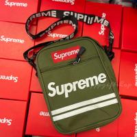 ราคา กระเป๋าสะพายข้างsupreme ผ้าหนา ทนทาน สายปักลายsupreme (10525271826)