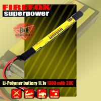 ราคา แบตเตอรี่ แบตลิโพ Li po Firefox 1200mah 20c 11 1v ยาว สำหรับ AK (1844302251)