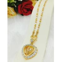 ราคา JIJD M28 สร้อยคอพร้อมจี้ จี้พญาครุฑทรงกลม ล้อมเพชร งานไมครอน ขนาด 3 มิล (17493262495)