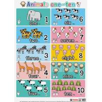 ราคา โปสเตอร์ นับเลข 1 10 Animal EP 029 โปสเตอร์สื่อการเรียนการสอน สื่อการเรียนรู้ โปสเตอร์ PP (10386651412)