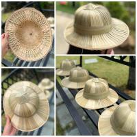 ราคา หมวกชาวนา หมวกสานใบลานฟอมสามล้อ มีสายเชือกรัดใต้คาง (20410319826)