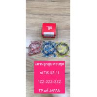 ราคา แหวนลูกสูบ TOYOTA Altis เครื่อง1 6 1 8 1ZZFE3ZZFE ยี่ห้อ TP JAPAN ครบชุด ไซร์ สแตนดาร์ด (12482456345)