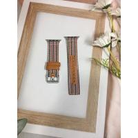 ราคา พร้อมส่งในไทย งานใหม่ สายหนังลายตาราง สายนาฬิกา BB For Apple Watch Series Se 7 6 5 4 3 2 1 ขนาด 38 40 41mm42 44 45mm (11022207167)