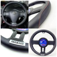 ราคา หุ้มพวงมาลัย SPARCO สีดำตัดด้วยด้ายสีแดง จับนุ่ม กระจับ วัสดุอย่างดี มีคุณภาพ ไร้กลิ่น ดีไซน์ทันสมัยเพื่อมีสไตล์สำหรับคุณ (20557535121)