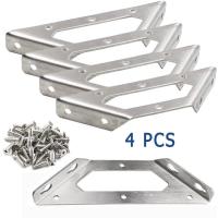 ราคา 4 ชิ้น เหล็กฉาก DIY เหล็กฉาก เหล็กฉากรับชั้น เหล็กตัวแอล เหล็กฉากรู ฉากรับชั้นวางของ กันสนิม ฉากเข้ามุม หนา 1 5 mm M (19354024127)