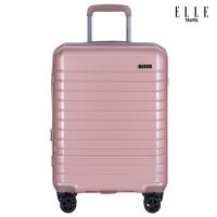 ราคา ELLE Travel Uniform Collection กระเป๋าเดินทางไซส์ 20นิ้ว Carry On ถือขึ้นเครื่อง 100 โพลีคาร์บอเนต PC คันชักอะลูมิเนียม (4357612556)