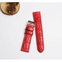 ราคา สายนาฬิกาหนัง หนังจระเข้แท้ ส่วนท้องไผ่เล็ก Genuine leather crocodile งานไทย งานแฮดเมด ไซร์ 22 MM รับประกันสินค้า แถมตัวสบริงสาย (19526505746)