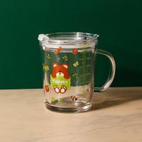 ราคา แก้วน้ำ 350 400 มล แก้วน้ำพร้อมฝาปิด มีหูจับ ใส่ร้อน เย็นได้ แถมหลอดซิลิโคน ลายการ์ตูนน่ารัก แก้วน้ำสำหรับเด็ก แก้ว (16187512173)