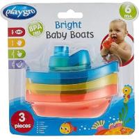 ราคา Playgro Bright Baby Boats ของเล่นอาบน้ำ (20697733145)