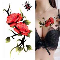 ราคา สติ๊กเกอร์รอยสัก กันน้ำ หญิง ติดทน ดอกกุหลาบ ปก แผลเป็น ไม่สามารถล้างออก เซ็กซี่ถาวร 1 ปี รอยสัก ลายเล็ก สติกเกอร์ (9688724816)