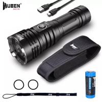 ราคา พร้อมส่ง WUBEN T70 ไฟฉาย LED 4200Lumens CREE XHP70 2 LED Type C ชาร์จ 26650 Li Ion แบตเตอรี่ (2951494138)