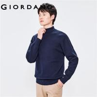ราคา Giordanoผู้ชาย เสื้อสเวตเตอร์คอเต่าผ้าฝ้ายผสมสีทึบ Free Shipping 01052706 (16300092734)