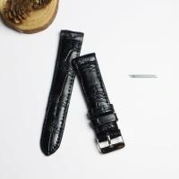 ราคา สายนาฬิกาหนังจระเข้แท้ Genuine leather crocodile งานไทย งานแฮดเมด ไซร์ 22 MM รับประกันสินค้า ไม่แท้ยินดีคืนเงิน แถมตัวสบริงสาย (637648352)